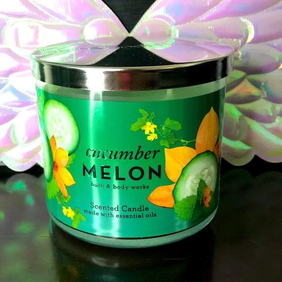 BBW 3 wick candle Cucumber Melon